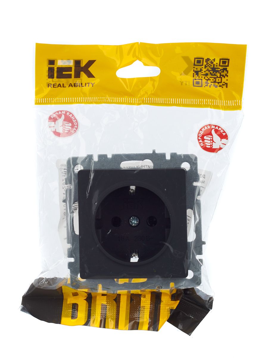 Розетка силовая РС11-1-0-БрГ BR-R11-16-K53