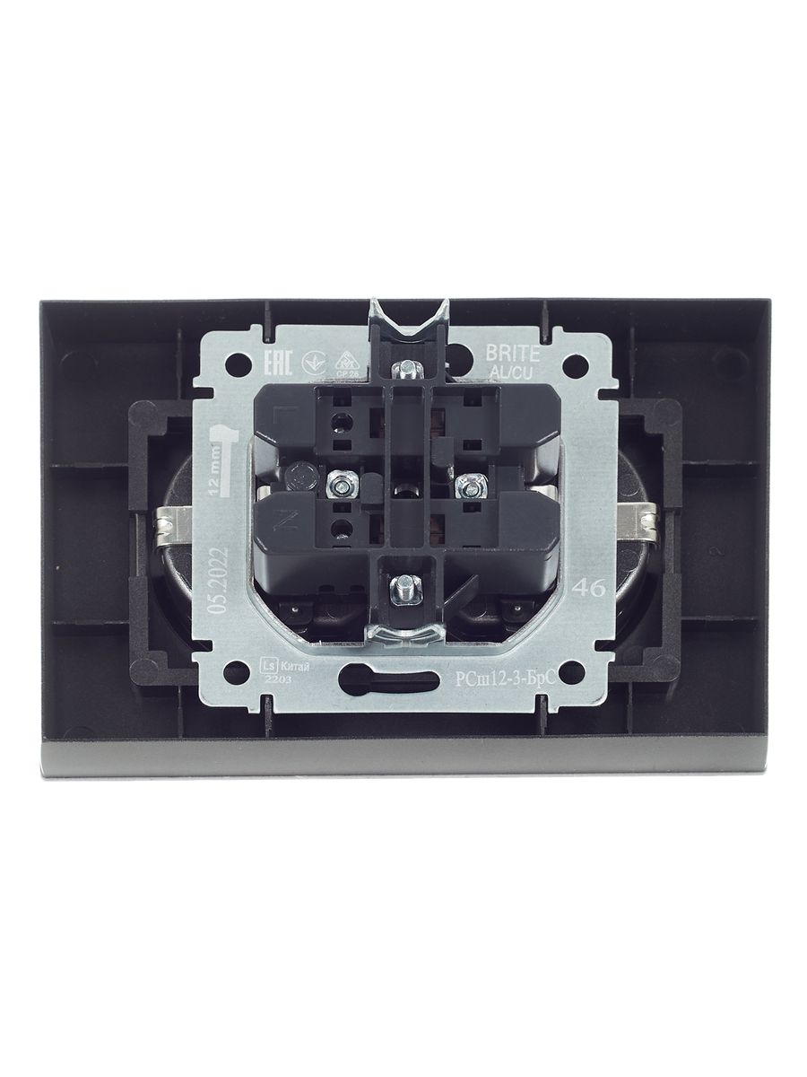 Розетка силовая РСш12-3-БрС BR-R24-16-K46-F