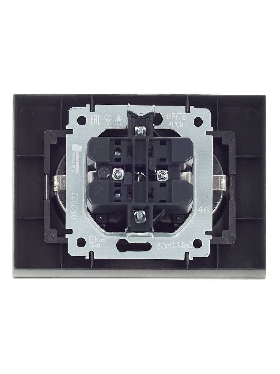 Розетка силовая РСш12-3-БрС BR-R24-16-K46-F