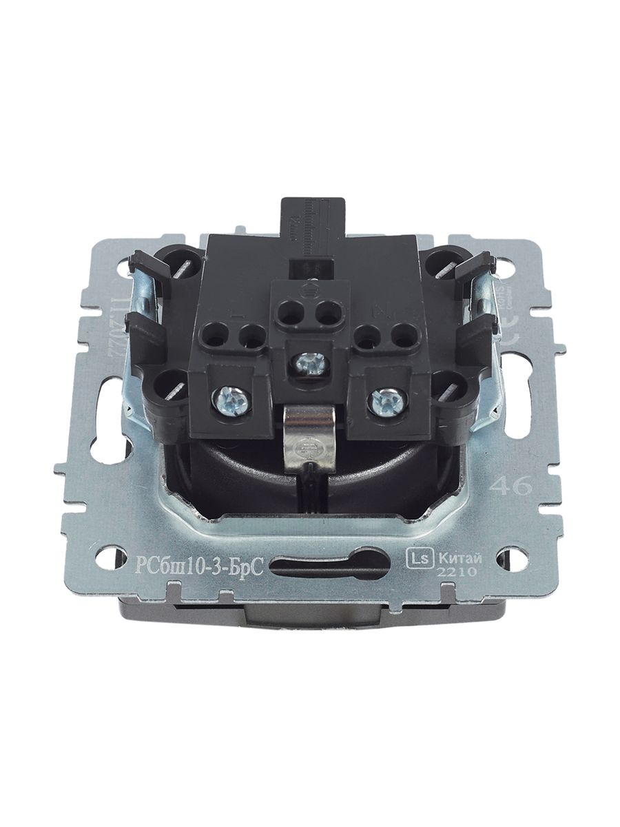 Розетка силовая РСбш10-3-БрС BR-R16-16-K46