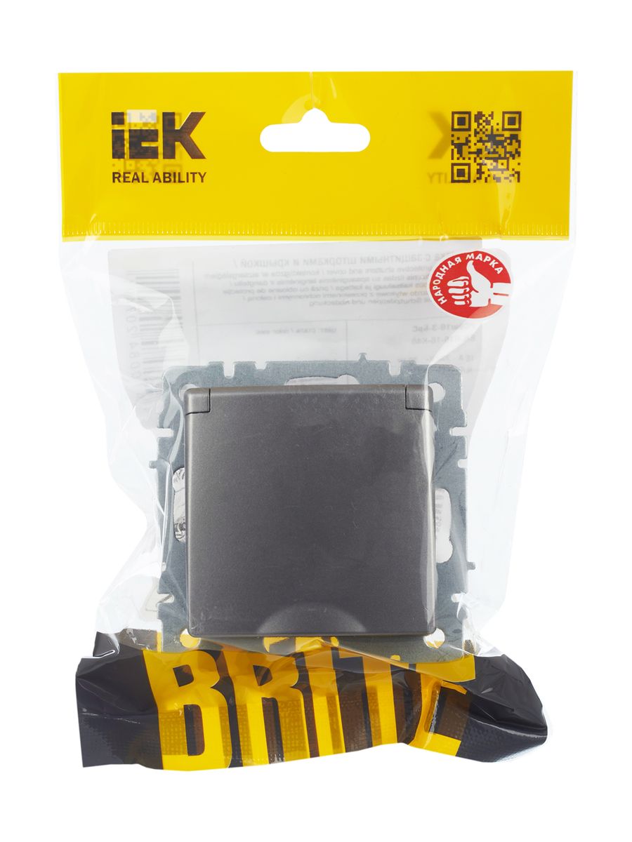 Розетка силовая РСбш10-3-БрС BR-R16-16-K46