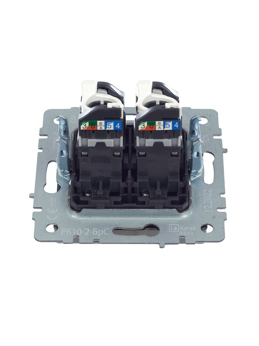 Розетка телекоммуникационная РК10-2-БрС BR-K20-1-K46