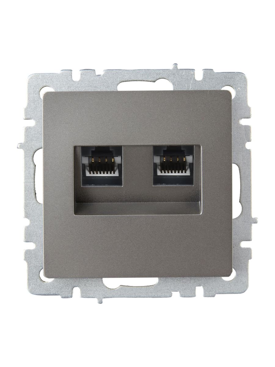 Розетка телекоммуникационная РК/Т12-БрС BR-KT20-O-1-K46