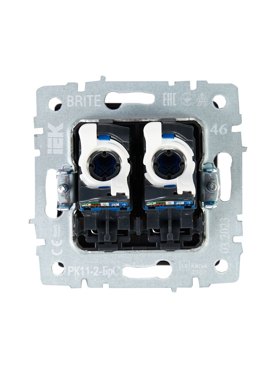 Розетка телекоммуникационная РК11-2-БрС BR-K20-2-K46