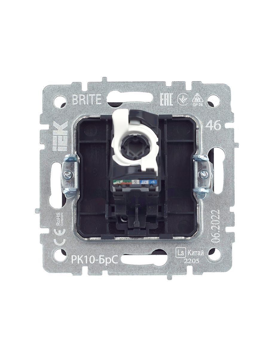 Розетка телекоммуникационная РК10-БрС BR-K10-1-K46
