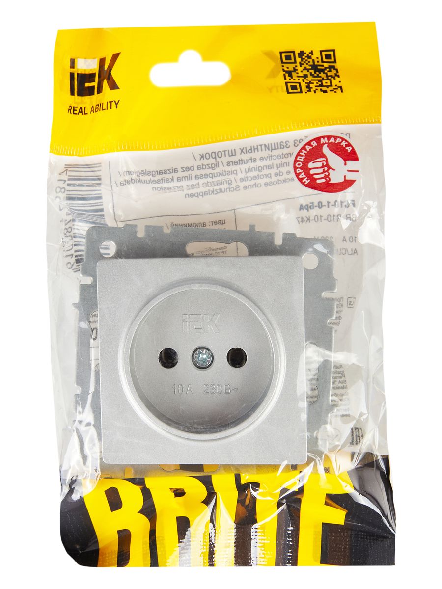 Розетка силовая РС10-1-0-БрА BR-R10-10-K47