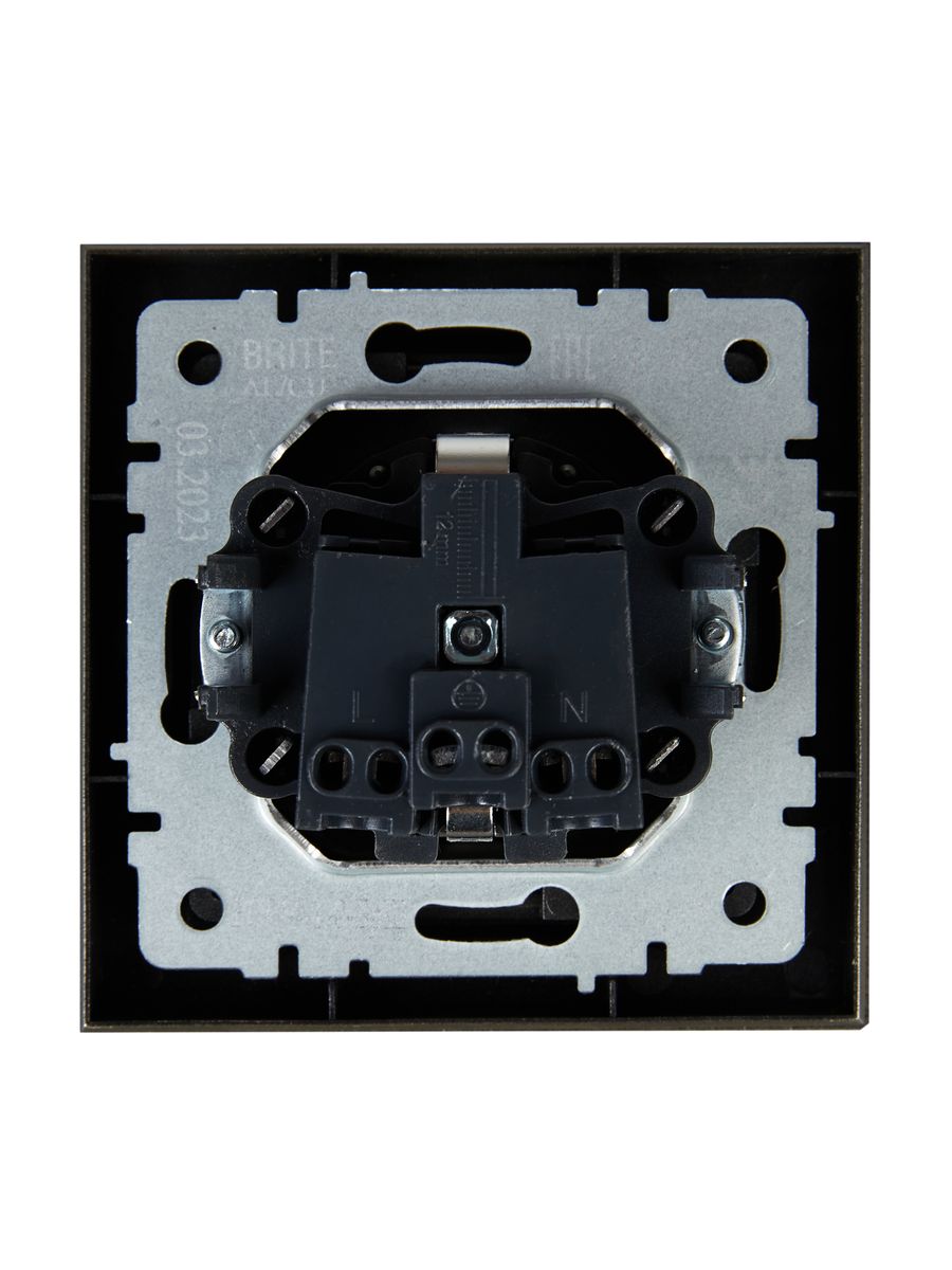 Розетка силовая РСР14-1-0-БрШ BR-R14-16-K37-F