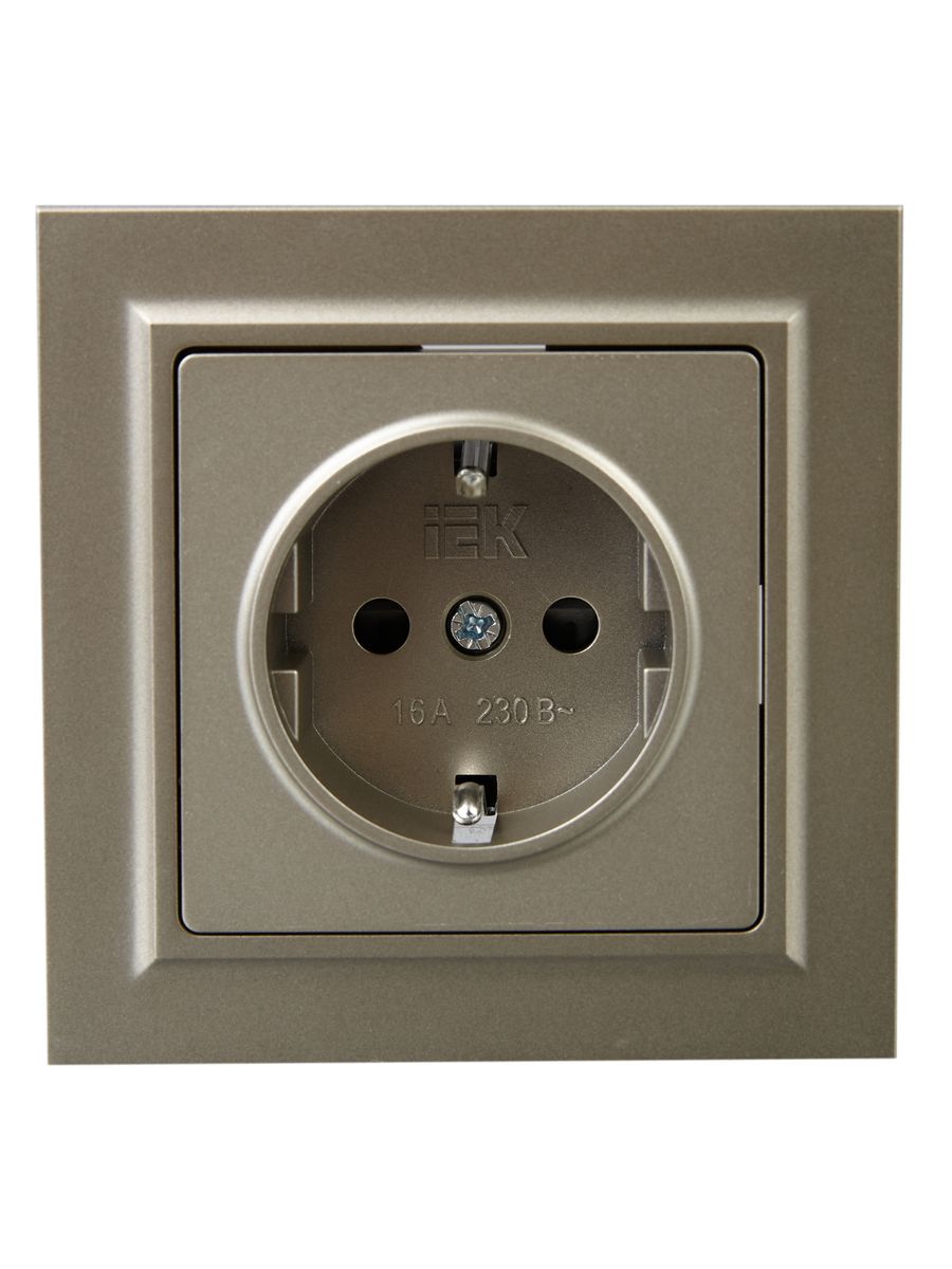 Розетка силовая РСР14-1-0-БрШ BR-R14-16-K37-F