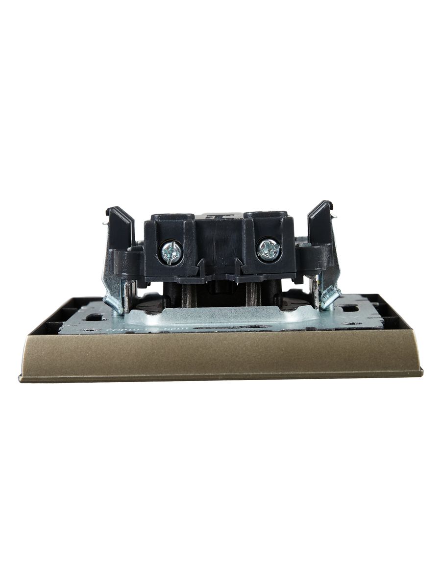 Розетка силовая РСР10-1-0-БрШ BR-R10-10-K37-F