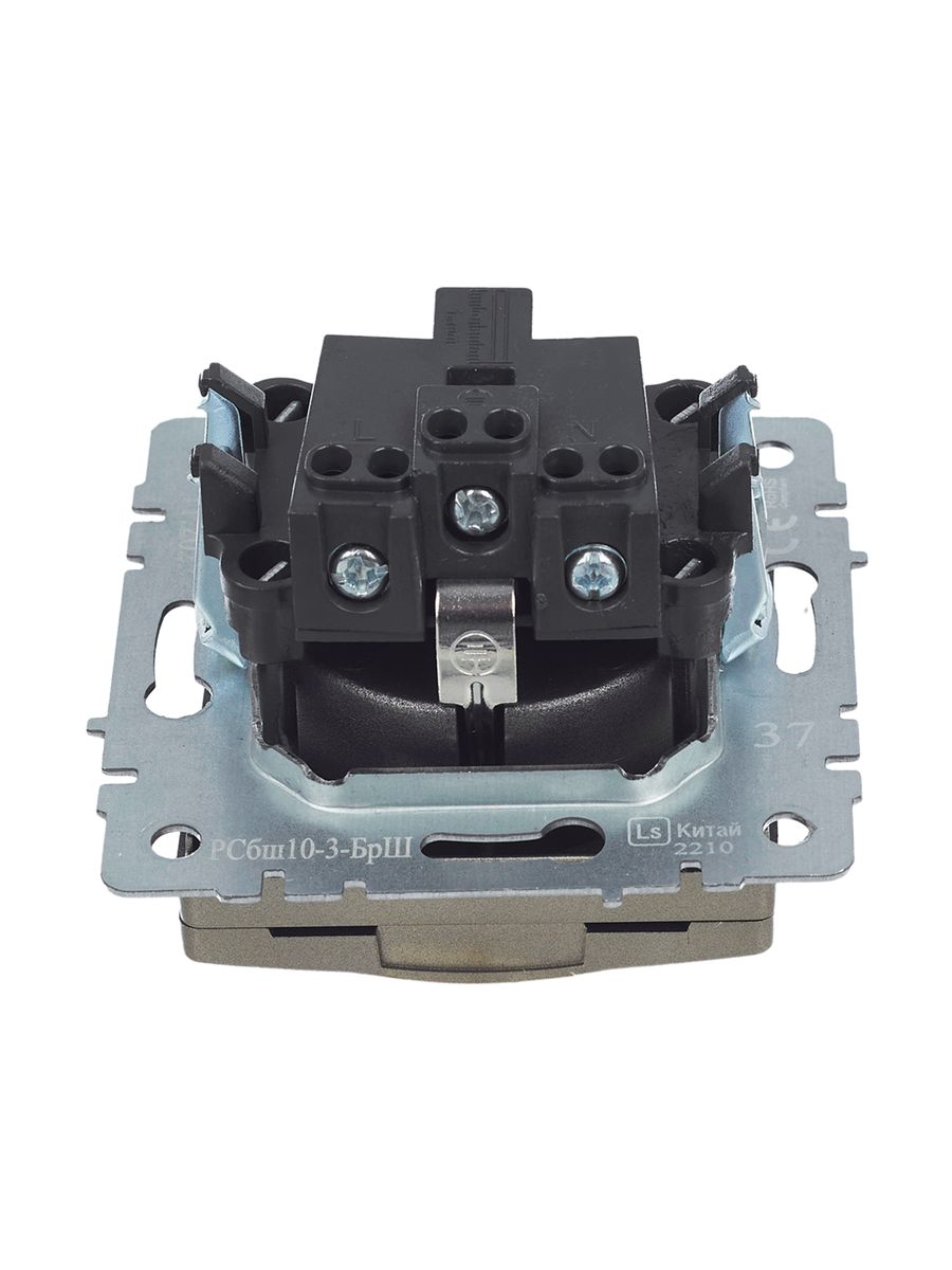 Розетка силовая РСбш10-3-БрШ BR-R16-16-K37
