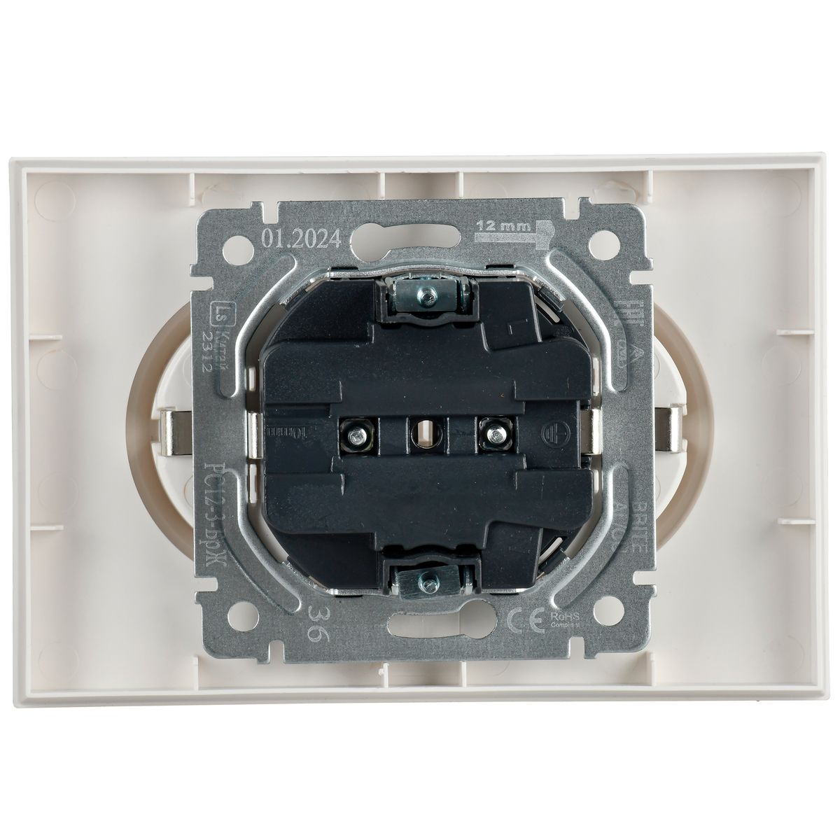 Розетка силовая РС12-3-БрЖ BR-R21-16-K36-F