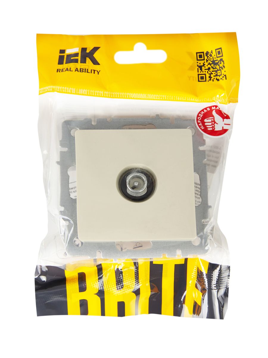 Розетка мультимедийная РТВ10-0-БрКр BR-A10-P-K10