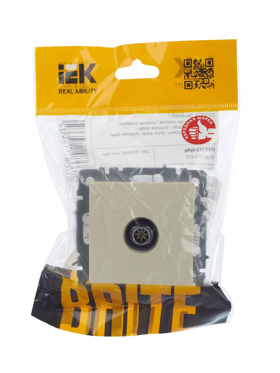 Розетка мультимедийная РТВ11-0-БрКр BR-A10-O-K10