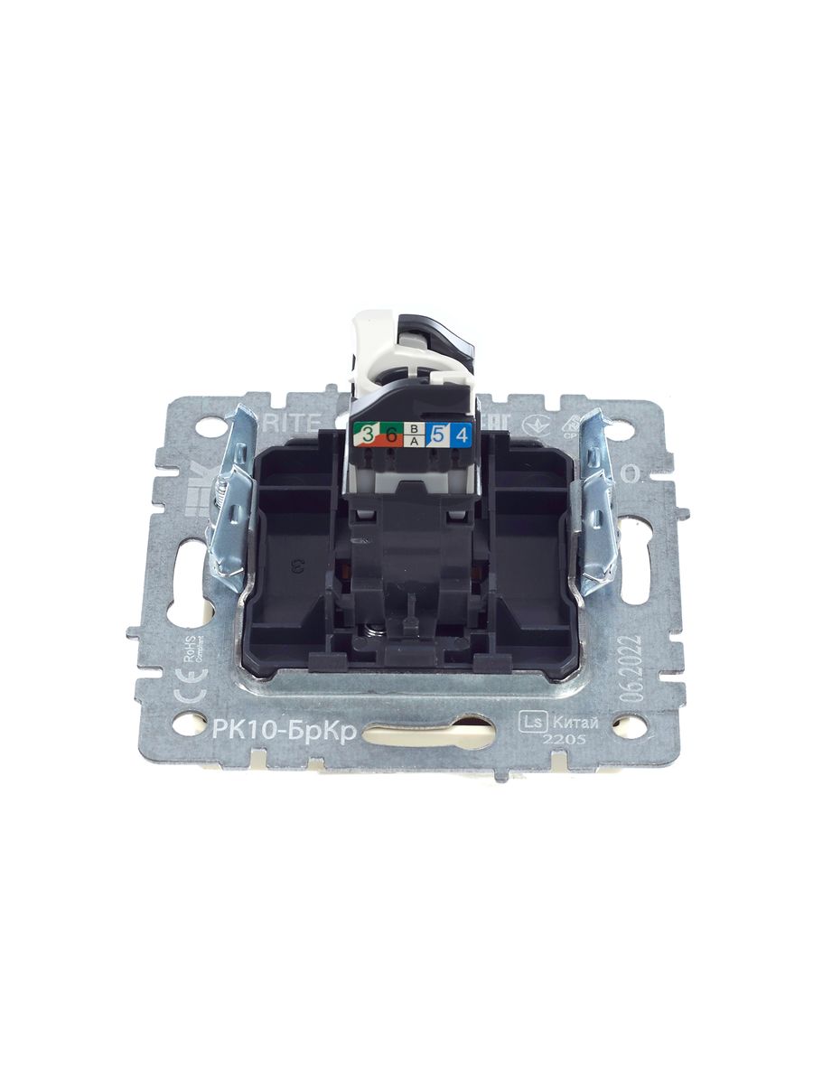Розетка телекоммуникационная РК10-БрКр BR-K10-1-K10