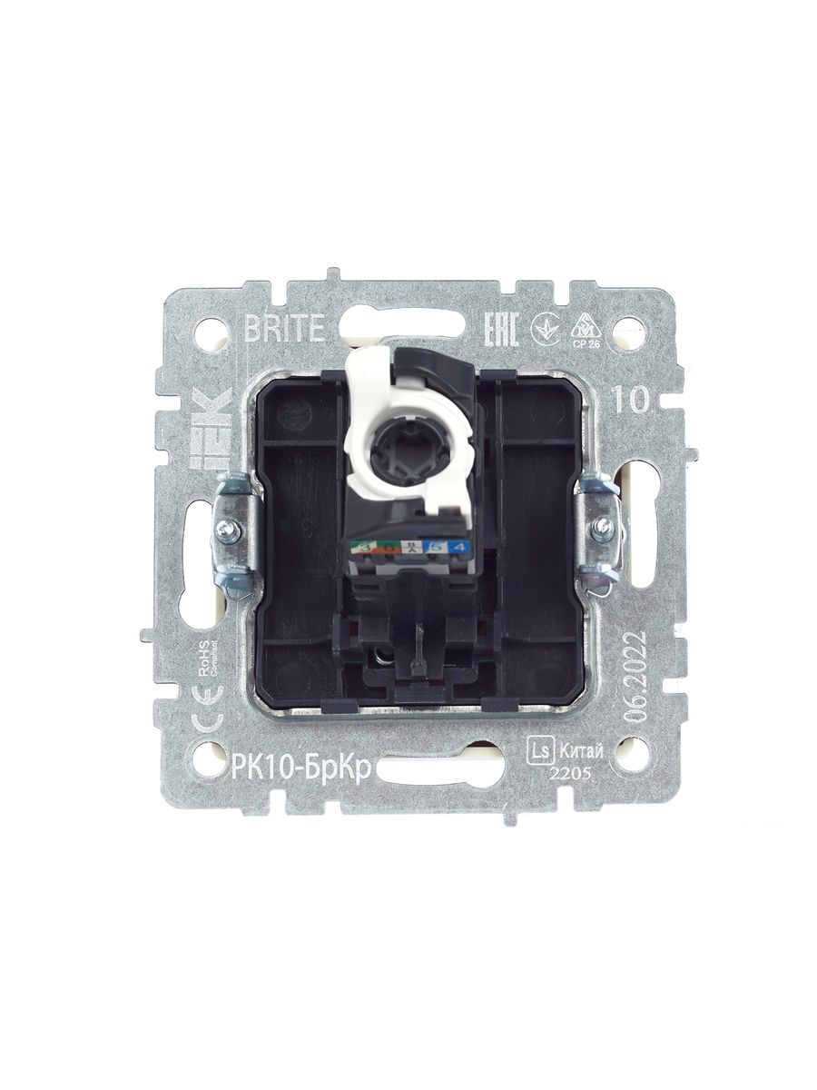Розетка телекоммуникационная РК10-БрКр BR-K10-1-K10