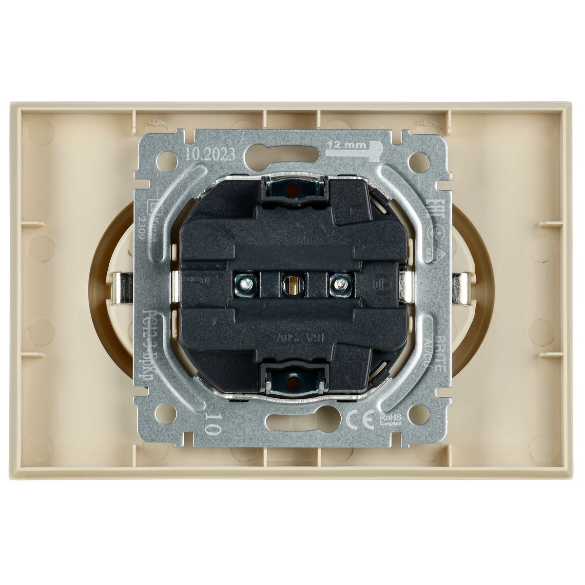 Розетка силовая РС12-3-БрКр BR-R21-16-K10-F