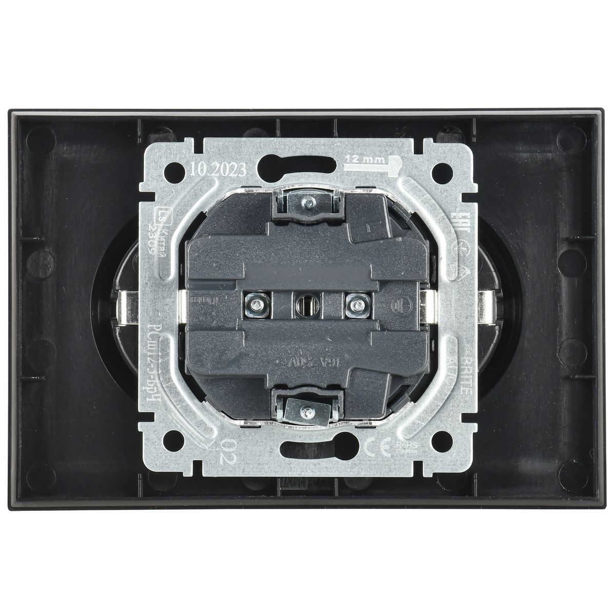 Розетка силовая РС12-3-БрЧ BR-R21-16-K02-F