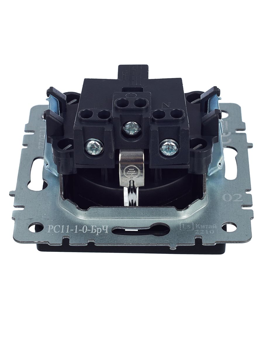 Розетка силовая РС11-1-0-БрЧ BR-R11-16-K02