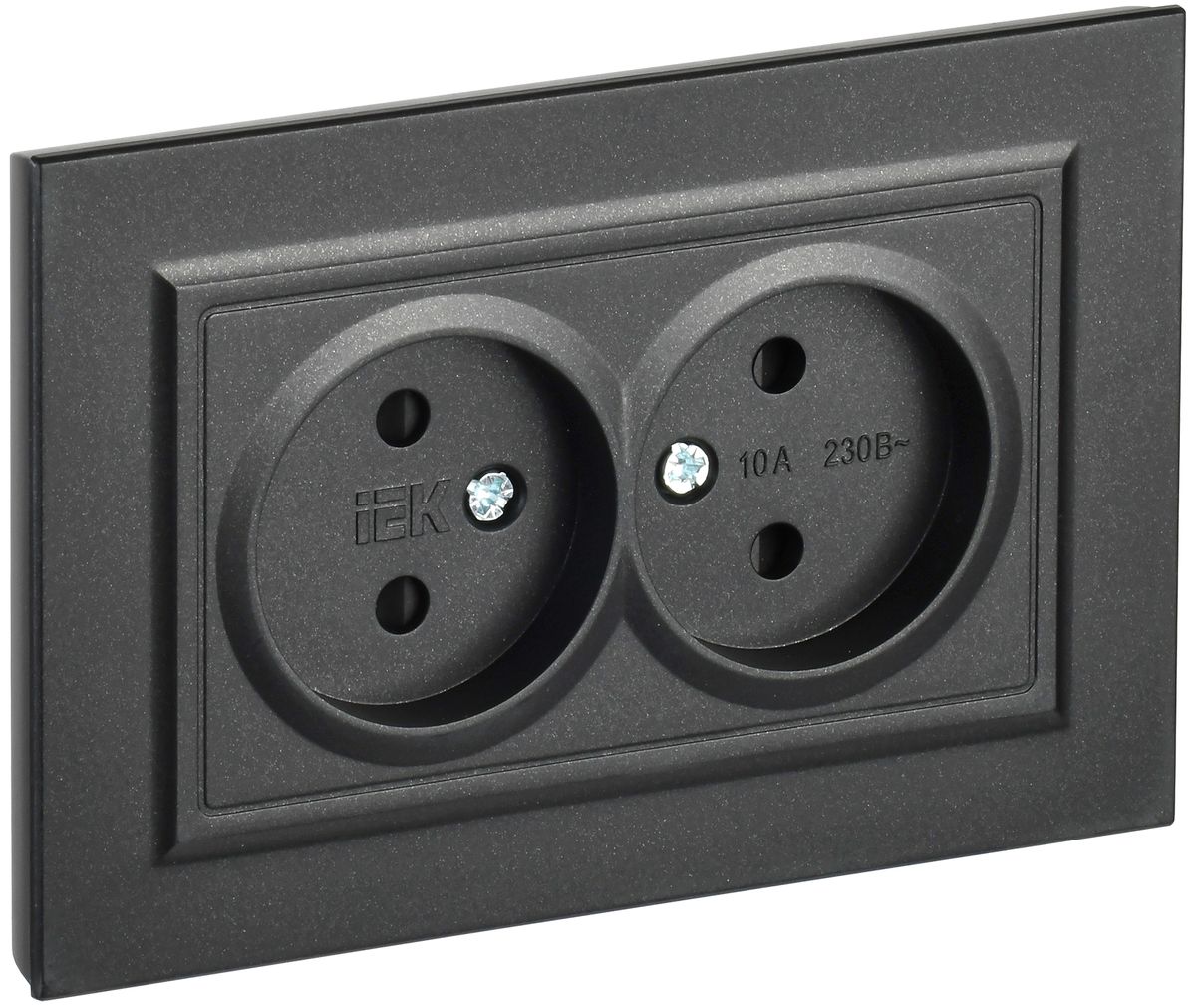 Розетка силовая РСш12-2-БрЧ BR-R23-10-K02-F