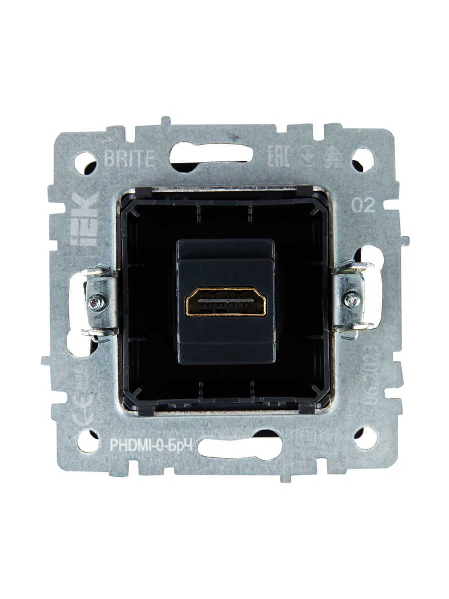 Розетка мультимедийная РHDMI-0-БрЧ BR-H10-K02