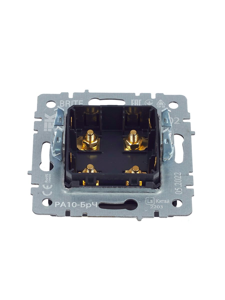 Розетка мультимедийная РА10-БрЧ BR-S40-K02