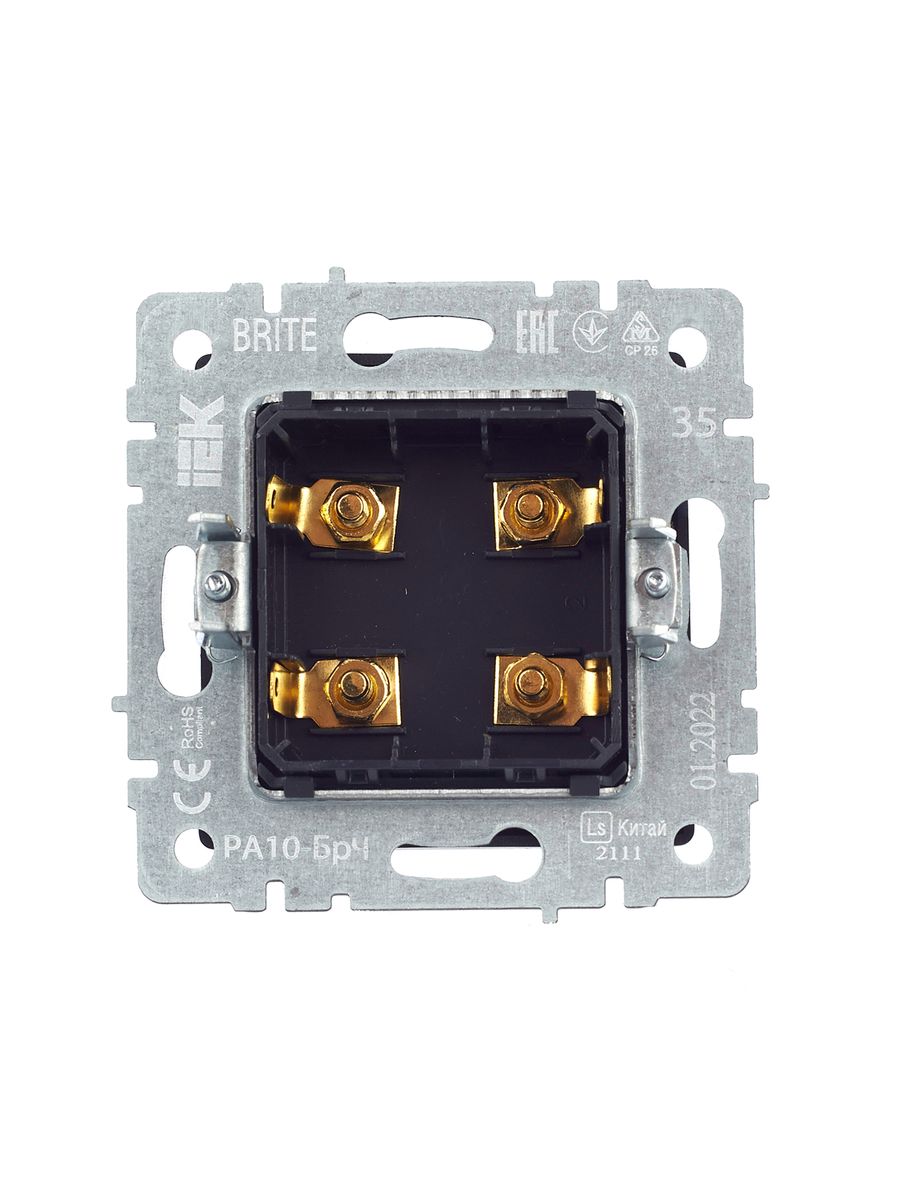 Розетка мультимедийная РА10-БрЧ BR-S40-K02
