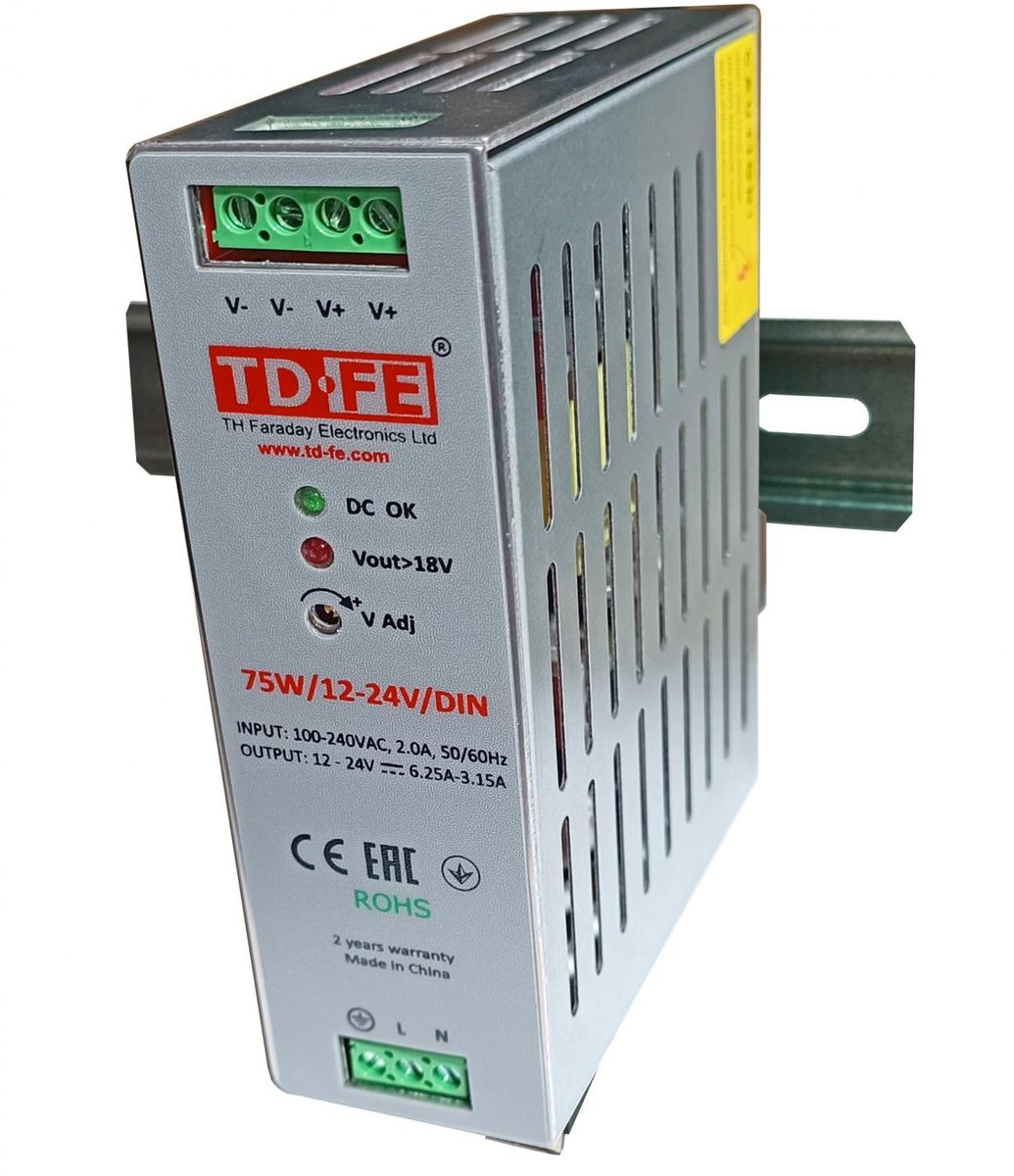 Блок питания 75W/12-24V/DIN 4004