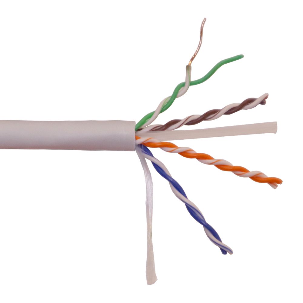 Кабель витая пара  LAN-6EUTP-HFLT-GY