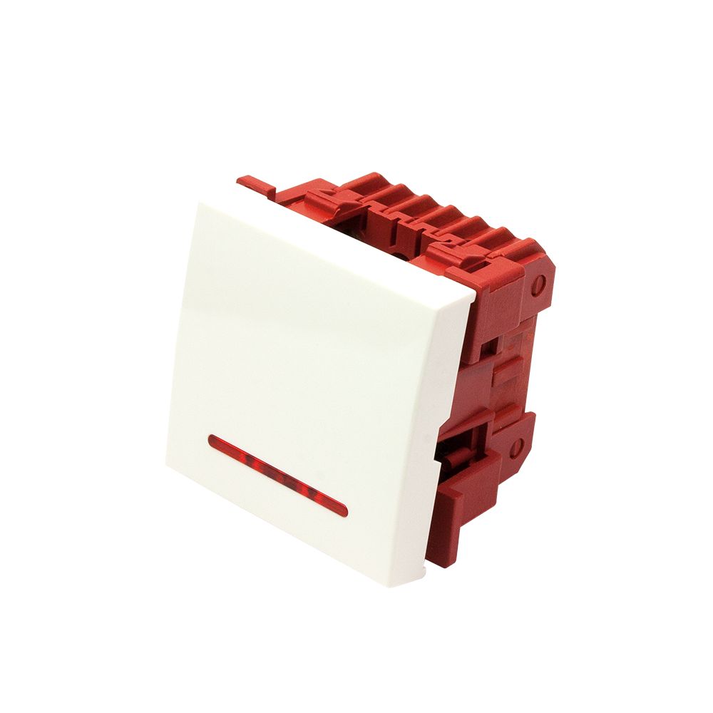Выключатель  LAN-EC45x45-SL12-WH