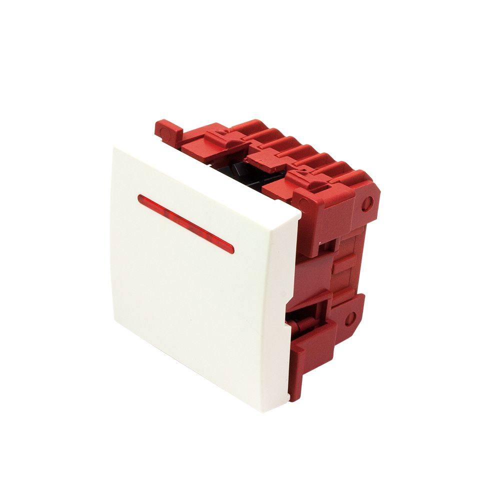 Выключатель  LAN-EC45x45-SL11-WH