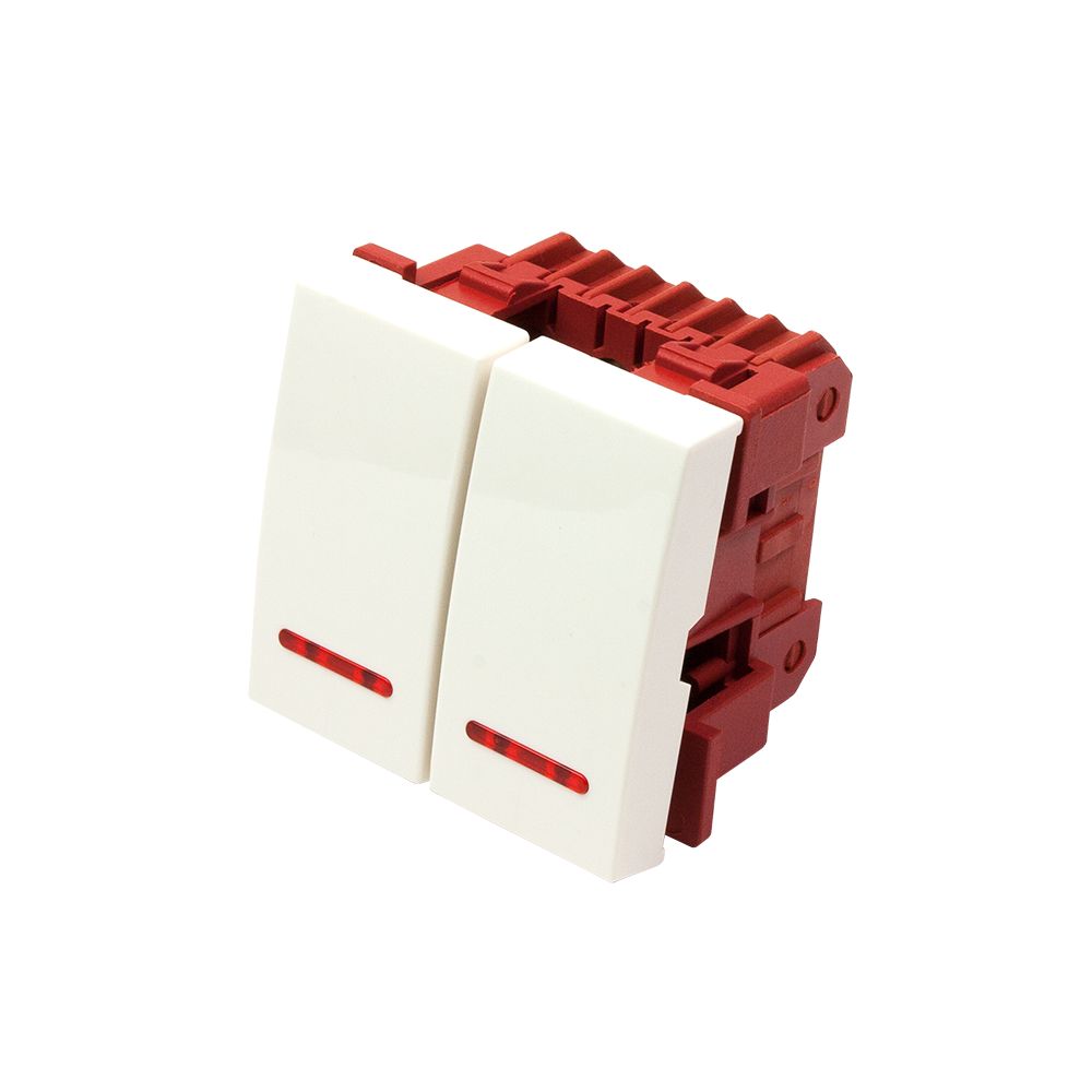Выключатель  LAN-EC45x45-SL22-WH