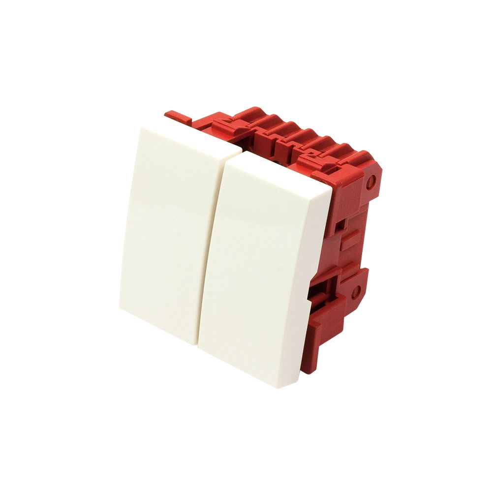 Выключатель  LAN-EC45x45-S22-WH