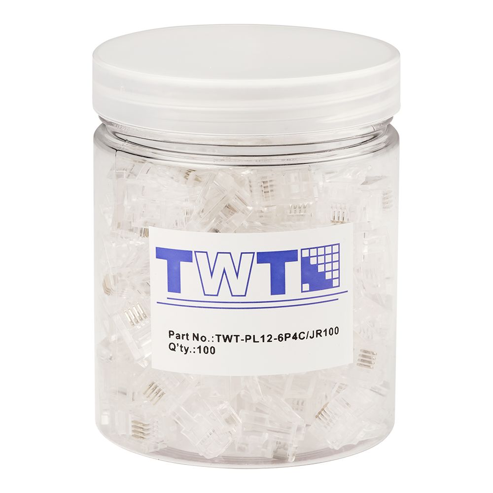 Коннектор  TWT-PL12-6P4C/JR100