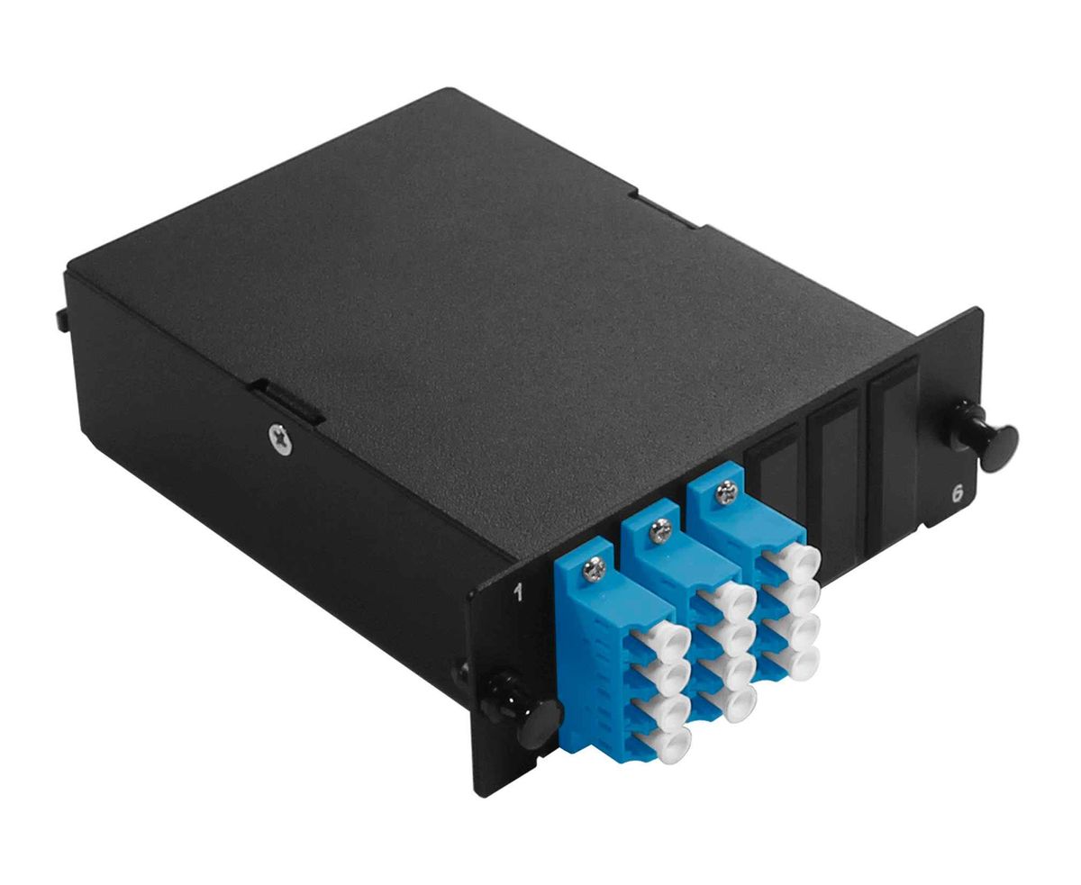 Кассета оптическая FO-4K-3QLC/U-1MPO/A(m)-SM(A1)-BK-T 12545c