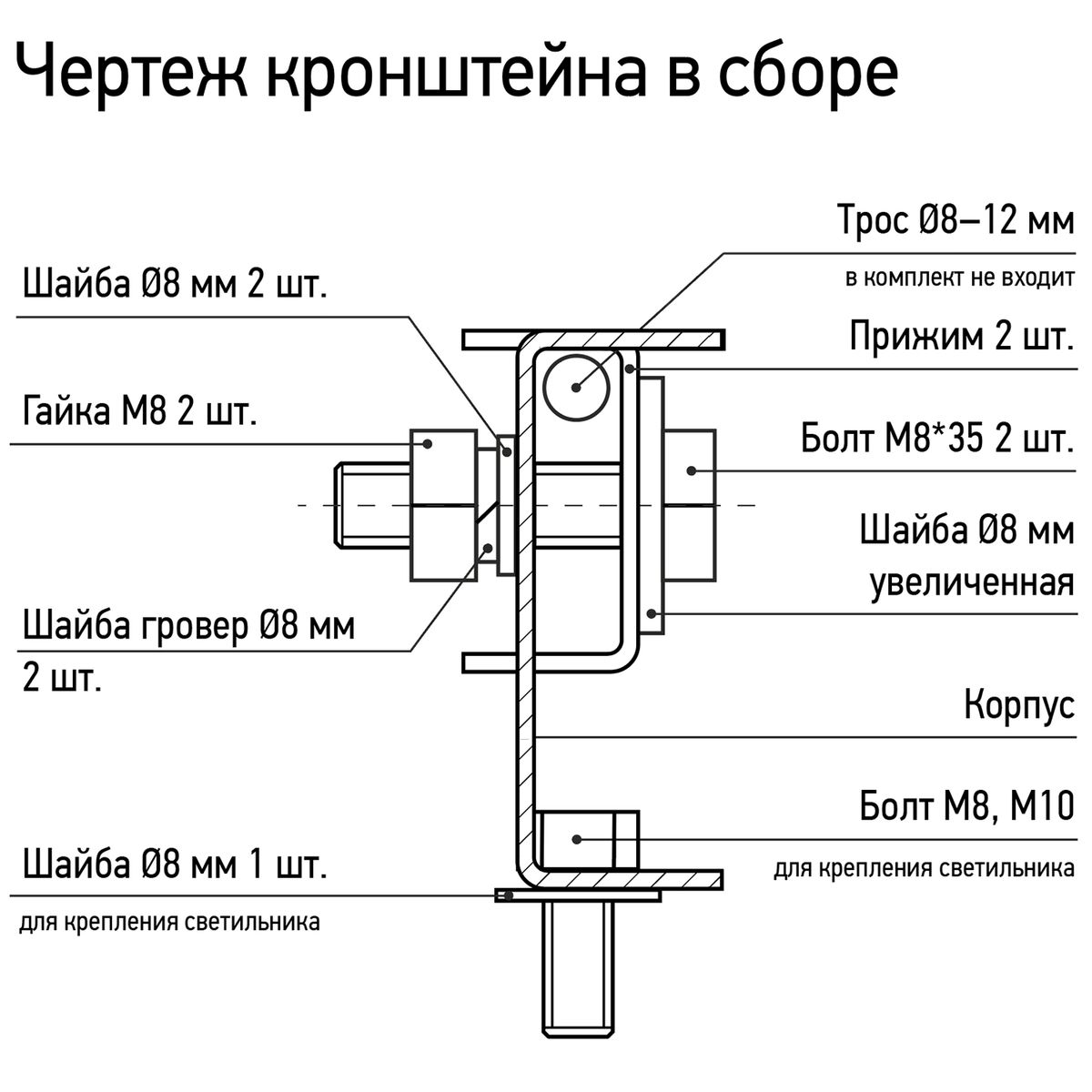 Кронштейн светильника  5025530