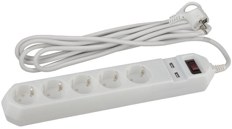 Фильтр сетевой USF-5es-1.5m-USB-W Б0019037