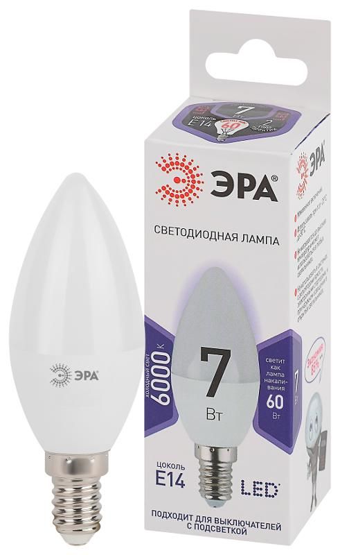 Лампа светодиодная LED B35-7W-860-E14 Б0031400