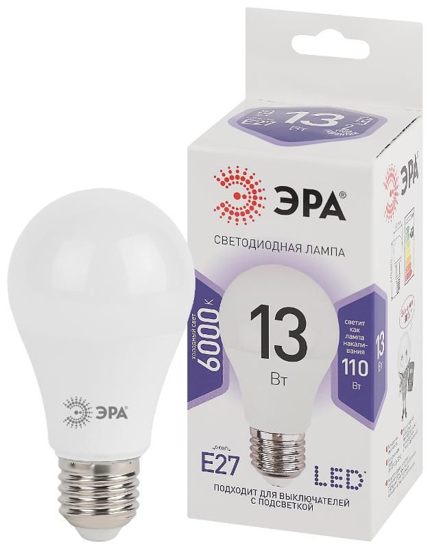 Лампа светодиодная LED A60-13W-860-E27 Б0031395
