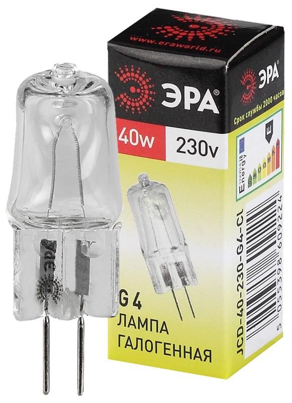 Лампа галогенная G4-JCD-40W-230V-CL C0039280