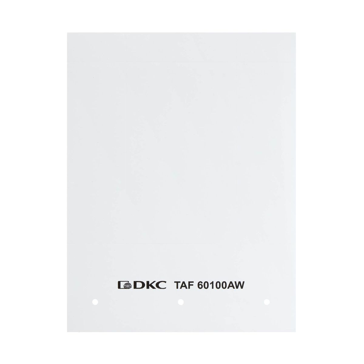 Табличка маркировочная  TAF60100AW