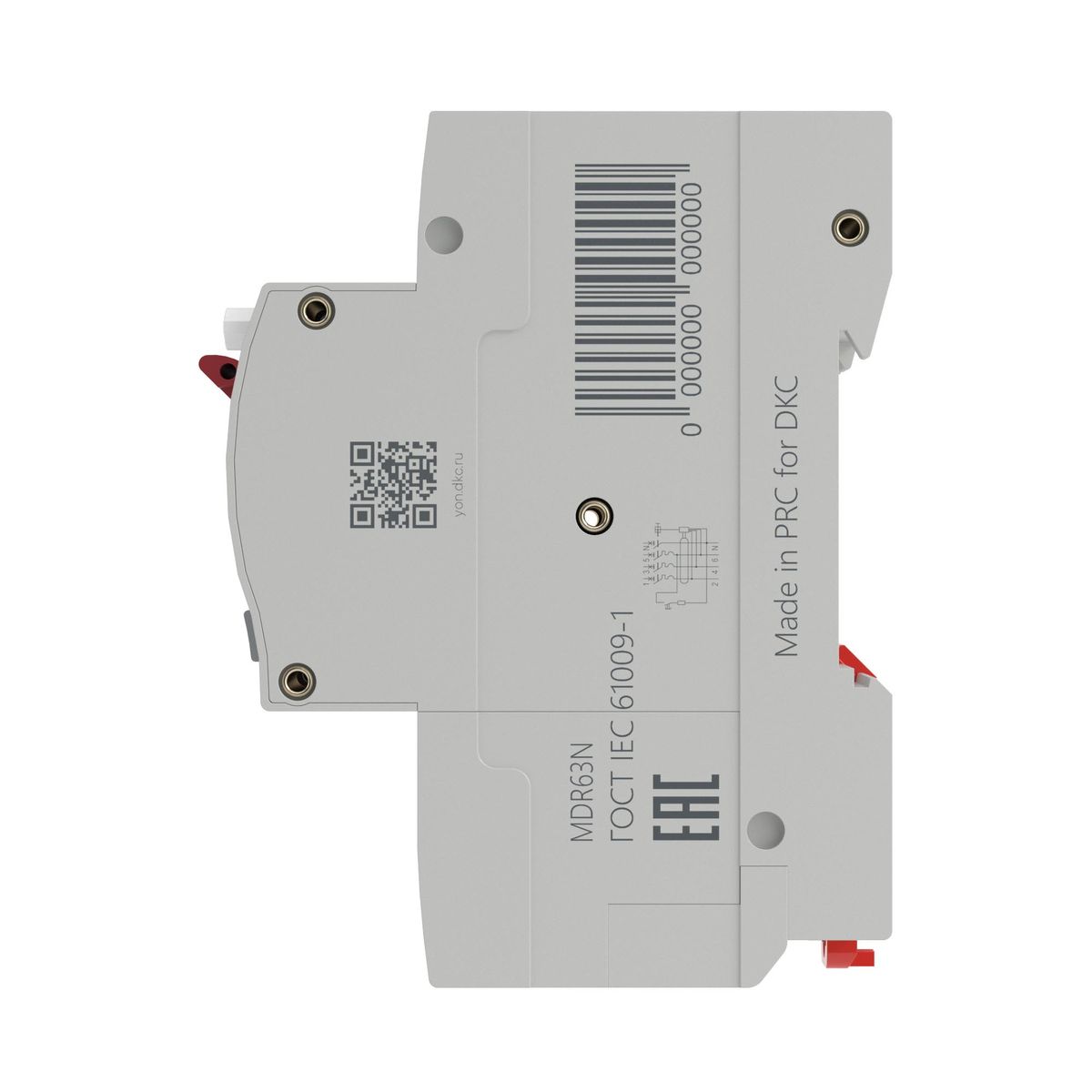 Выключатель автоматический дифференциальный  MDR63N-3N1C10-A