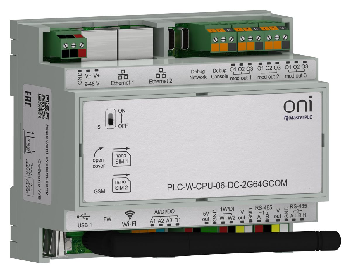 Контроллер логический  PLC-W-CPU-06-DC-2G64GCOM