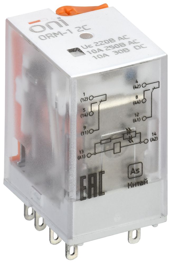 Реле интерфейсное  ORM-1-2C-AC220V-L-B