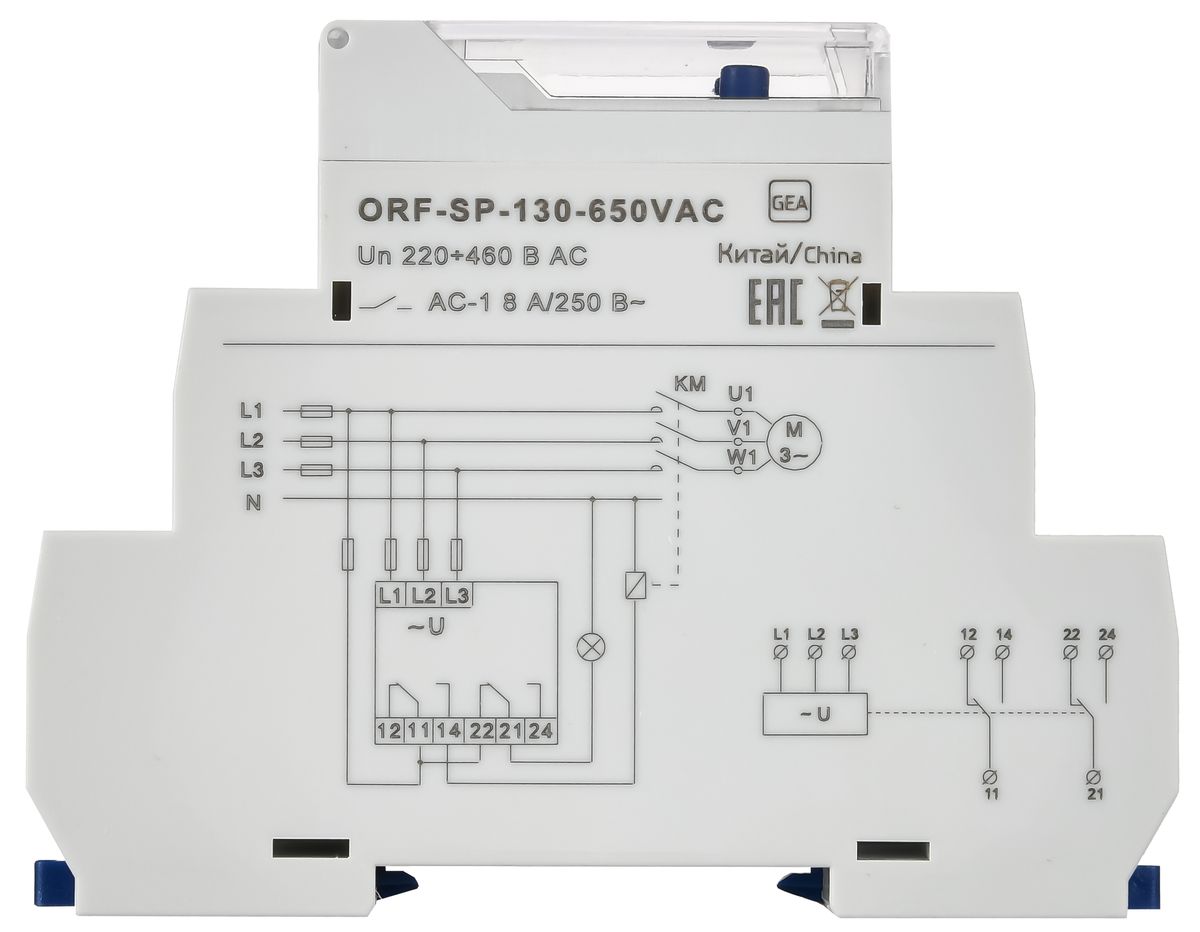 Реле контроля фаз  ORF-SP-130-650VAC