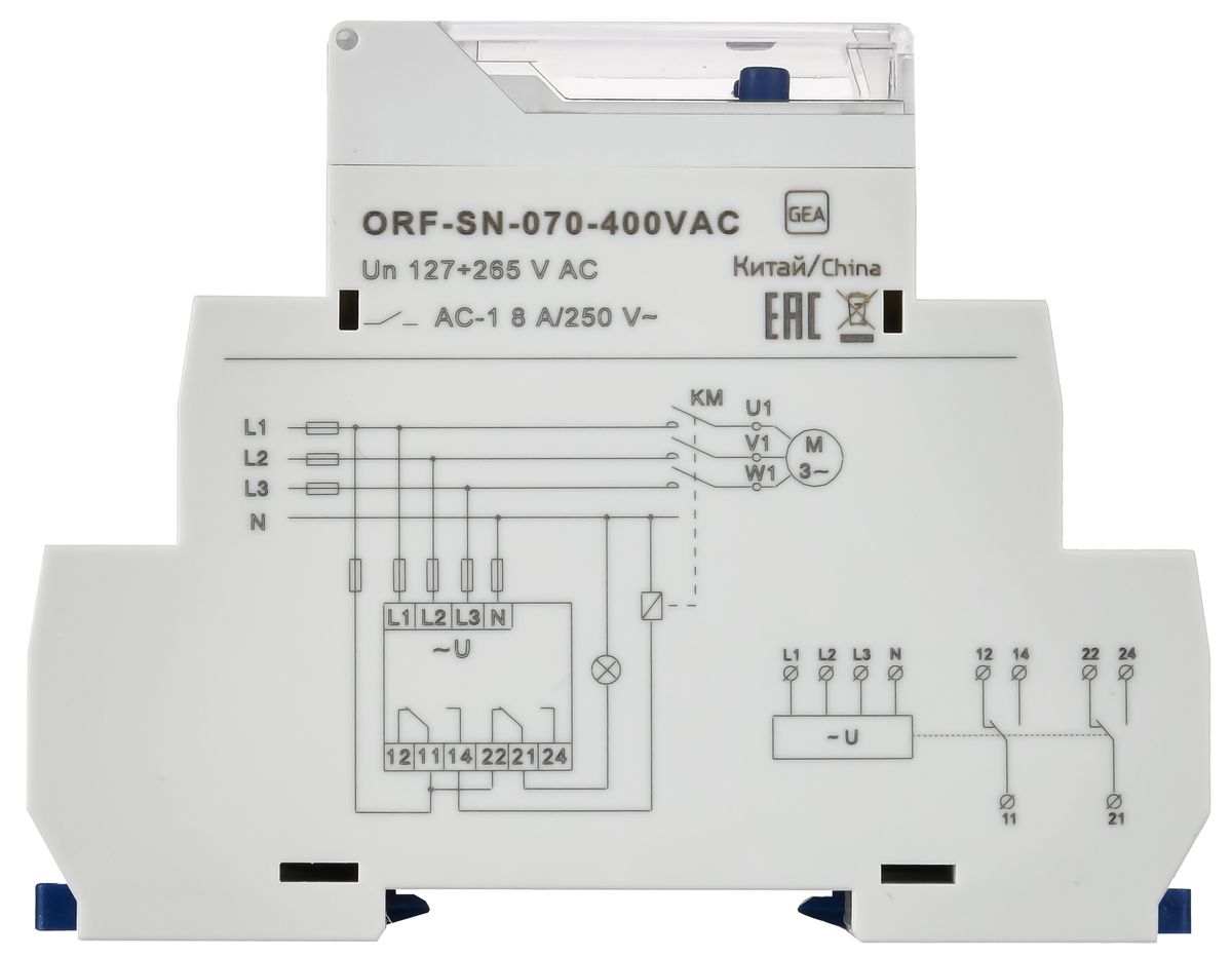 Реле контроля фаз  ORF-SN-070-400VAC