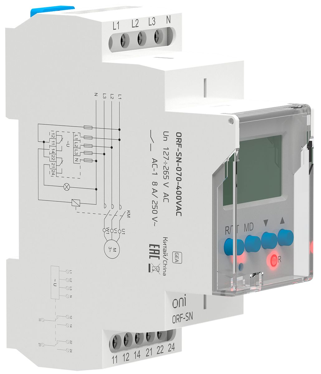 Реле контроля фаз  ORF-SN-070-400VAC