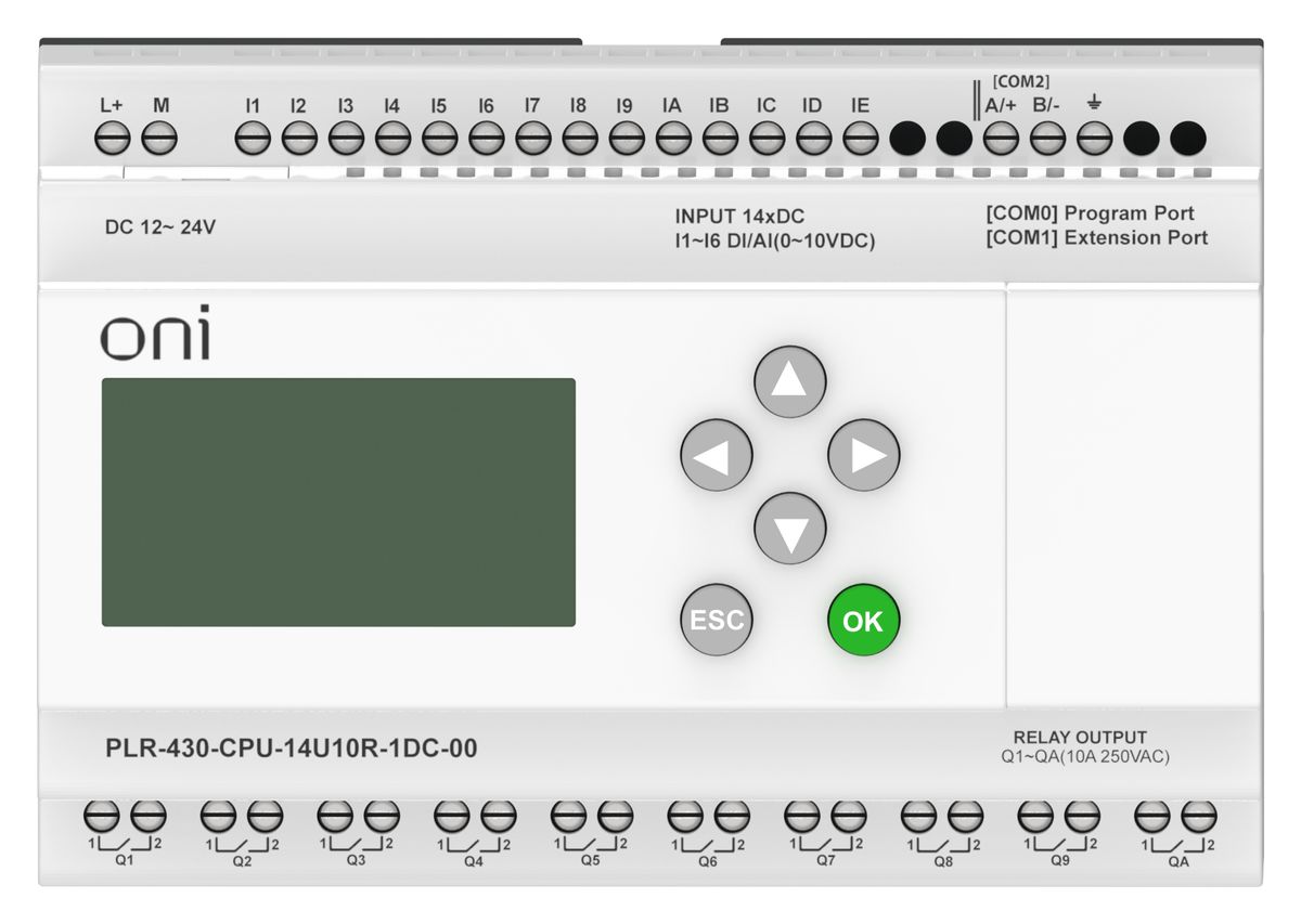 Модуль ЦПУ  PLR-430-CPU-14U10R-1DC-00