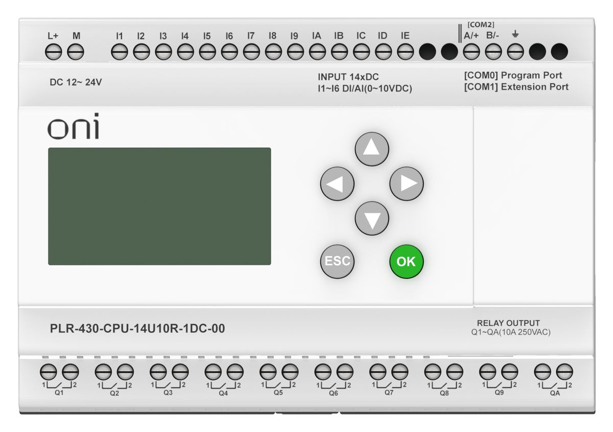 Модуль ЦПУ  PLR-430-CPU-14U10R-1DC-00