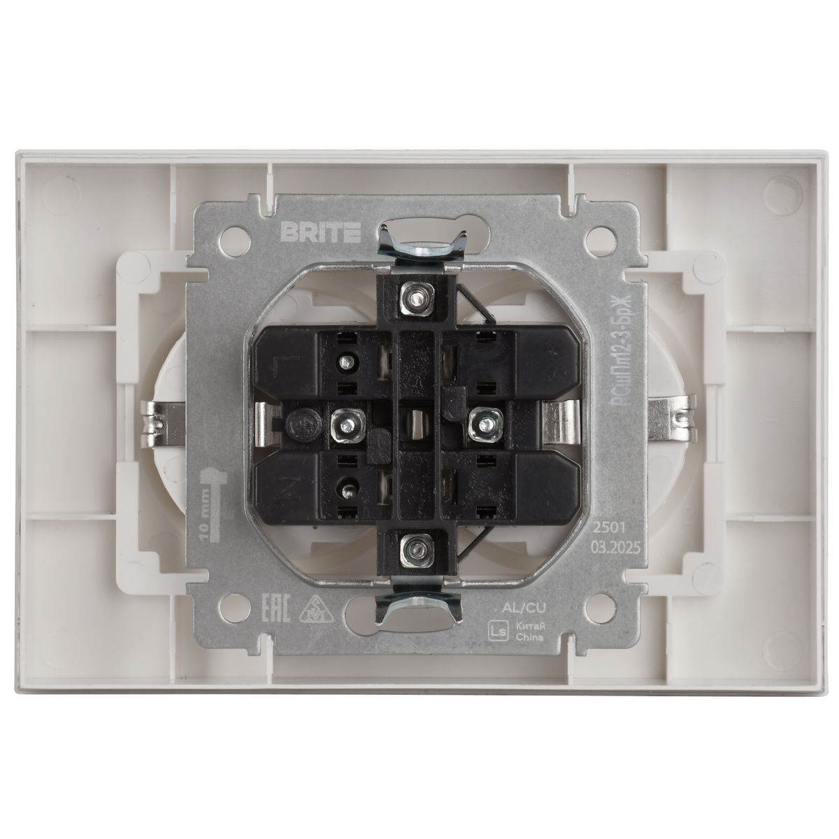Розетка силовая РСшПл12-3-БрЖ BR-R28-16-K36-F