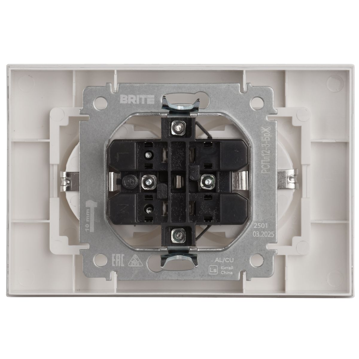Розетка силовая РСПл12-3-БрЖ BR-R27-16-K36-F
